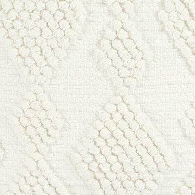 18"x18" Julie Tassel Square Throw Pillow White - Lush Décor 1 18"x18" Julie Tassel Square Throw Pillow White - Lush Décor