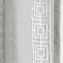 Lush Décor Luxury Modern Square Embroidery Border Window Panel Light Gray Single 52x84 -Beautiful House GUEST 602c5e8a 9cc0 4e97 b76a c83e0af31368