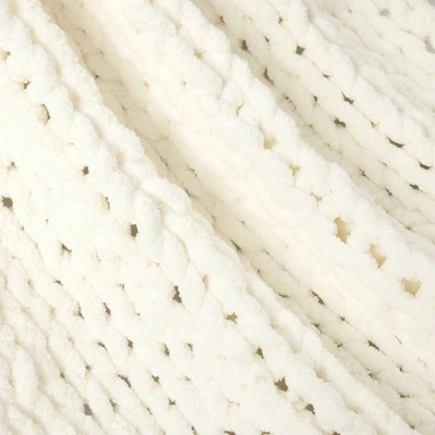 40"x50" Hygge Soft Cozy Chunky Knitted Throw Blanket - Lush Décor 3 40"x50" Hygge Soft Cozy Chunky Knitted Throw Blanket - Lush Décor - Image 3