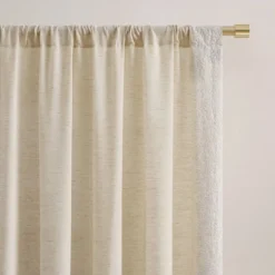 52"x84" Lush Decor Emily Leaves Embroidered Window Curtain Panels Neutral Pair -Beautiful House GUEST 60b56343 cf4d 4ef8 b11a 76a0619ffa5c