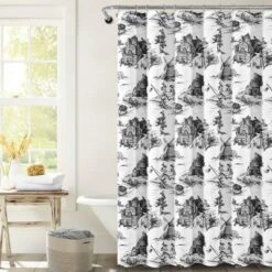 French Country Toile Single Shower Curtain - Lush Décor 12 French Country Toile Single Shower Curtain - Lush Décor -Beautiful House GUEST 6138ee21 4c30 4af3 a3d0 4f97974ec40d