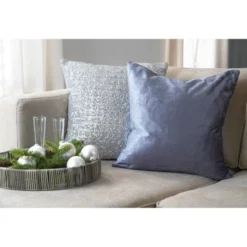 20"x20" Oversize Gracie Gillmore Solid Square Throw Pillow Blue - Lush Décor 5 20"x20" Oversize Gracie Gillmore Solid Square Throw Pillow Blue - Lush Décor -Beautiful House GUEST 615d0bb7 81c8 4c8f b249 2b99a98e6853