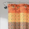Royal Empire Shower Curtain Orange - Lush Décor