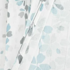2pk 38"x84" Sheer Weeping Flower Curtain Panels Blue/Gray - Lush Décor -Beautiful House GUEST 62824786 316d 481e 8b60 f86a741dc08d