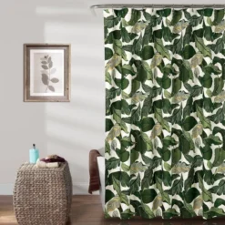 72"x72" Tropical Paradise Shower Curtain - Lush Décor -Beautiful House GUEST 63a934e1 b2c6 4a59 ad10 0b698e98850e