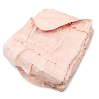 50"x60" Kids' Bella Throw Blanket Blush Pink - Lush Décor: Microfiber, Breathable, Low Pilling, Modern Design 4 50"x60" Kids' Bella Throw Blanket Blush Pink - Lush Décor: Microfiber, Breathable, Low Pilling, Modern Design - Image 4