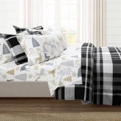 370 Thread Count Wonderland Soft Flannel Sheet Set - Lush Décor