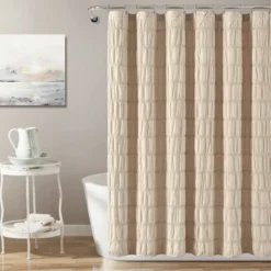 Waffle Striped Woven Cotton Shower Curtain - Lush Décor 11 Waffle Striped Woven Cotton Shower Curtain - Lush Décor -Beautiful House GUEST 6511ea26 a052 4d3c afea 228a7387bf1f