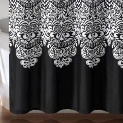 72"x72" Boho Medallion Shower Curtain Black - Lush Decor -Beautiful House GUEST 669e8599 b09b 4a7b 8f52 fb4a5695c4c4
