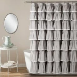 72"x72" Ruffle Shower Curtain - Lush Décor -Beautiful House GUEST 67946b63 7166 4134 bf8e 18a67025c9fd