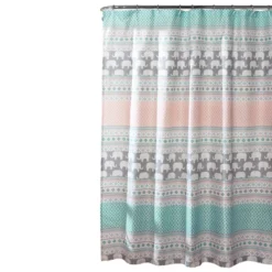 Elephant Striped Shower Curtain - Lush Décor -Beautiful House GUEST 67e414bc 3d8f 49fe ae36 182e3530e000