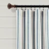 Set Of 2 (84"x42") Farmhouse Striped Yarn Dyed Eco-Friendly Recycled Cotton Window Curtain Panels - Lush Décor