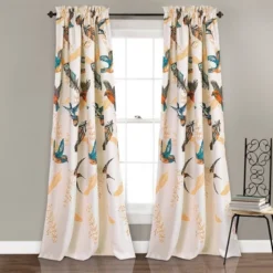 Set Of 2 Bird Breeze Light Filtering Window Curtain Panels - Lush Décor -Beautiful House GUEST 688936c6 1691 4957 a1f7 47d0dfebc90b