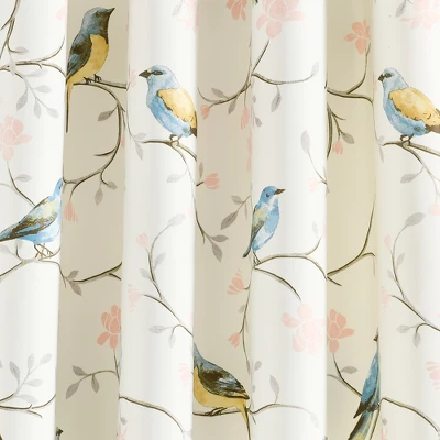 Lush Décor Botanical Bird And Flower Light Filtering Window Curtain Panels Multi 52x84 Set 6 Lush Décor Botanical Bird And Flower Light Filtering Window Curtain Panels Multi 52x84 Set - Image 6