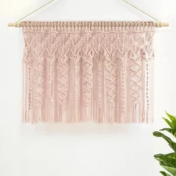 30"x40" Boho Macrame Textured Cotton Window Valance - Lush Décor -Beautiful House GUEST 6a0d2dae a773 429c 83b6 8fadcfa021c9