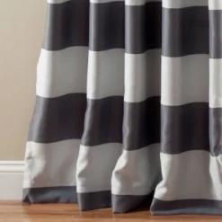 2pk 52"x84" Light Filtering Striped Window Curtain Panels - Lush Décor -Beautiful House GUEST 6a830a3f cb7f 4f2e a20e 3c98283171ac