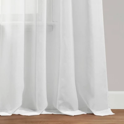 2pk 38"x84" Sheer Weeping Flower Curtain Panels Yellow/Gray - Lush Décor 3 2pk 38"x84" Sheer Weeping Flower Curtain Panels Yellow/Gray - Lush Décor - Image 3