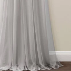 Set Of 2 (84"x40") Tulle Skirt Solid Window Curtain Panels - Lush Décor -Beautiful House GUEST 6aa981b3 3df7 466b bc2b 391e7e1d1fd3