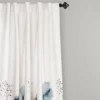 Set Of 2 Zuri Flora Light Filtering Window Curtain Panels - Lush Décor