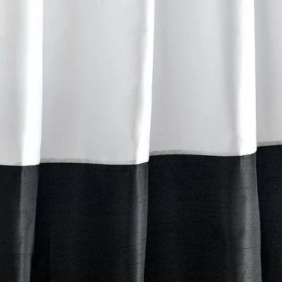 Lush Décor Milione Fiori Window Curtain Panels White/Black 42X84 Set 2 Lush Décor Milione Fiori Window Curtain Panels White/Black 42X84 Set - Image 2