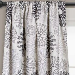 Set Of 2 (84"x52") Multi Circles Light Filtering Window Curtain Panels - Lush Décor