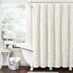72"x72" Ravello Pintuck Single Shower Curtain - Lush Décor -Beautiful House GUEST 74de8b46 b233 4424 b217 239e0322982f