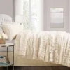Belle Ruffle 4pc Comforter Set - Lush Décor