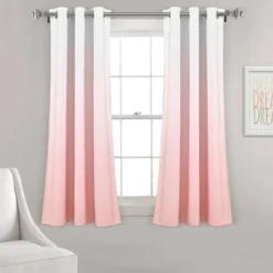 Set Of 2 (63"x38") Mia Ombre Insulated Grommet Blackout Window Curtain Panels - Lush Décor -Beautiful House GUEST 753cb0d3 4b98 4fff ba26 74dd946a2287