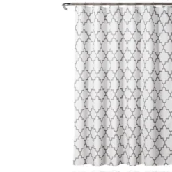 Geometric Shower Curtain Gray - Lush Décor -Beautiful House GUEST 76277f4f 3196 4dca ae51 32fdefdb0fa6