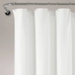 72"x72" Boho Polka Dot Yarn Dyed Eco Friendly Recycled Cotton Shower Curtain - Lush Décor