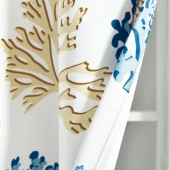 Lush Décor Coastal Reef Feather Light Filtering Grommet Window Curtain Panels Blue/Coral 52x84 Set -Beautiful House GUEST 76eb8be0 20cf 46e5 8269 60d15c4f1c9e