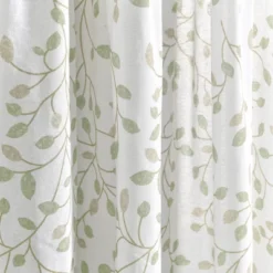 Lush Décor Linen Button Botanical Garden Window Curtain Panels Single -Beautiful House GUEST 7726a273 e0da 4478 94eb 05de81863a29