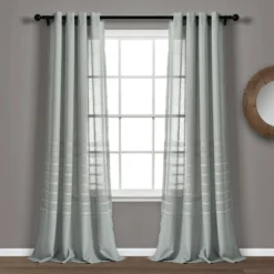 Set Of 2 52"x84" Bridie Sheer Window Curtain Panels - Lush Décor -Beautiful House GUEST 7813090e b8af 4866 8754 832b971f8dfa