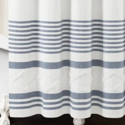 72"x72" Urban Diamond Striped Woven Tufted Eco Friendly Recycled Cotton Shower Curtain - Lush Décor 7 72"x72" Urban Diamond Striped Woven Tufted Eco Friendly Recycled Cotton Shower Curtain - Lush Décor -Beautiful House GUEST 78c4318d 8caa 44aa b89e 4ec11eb8eeb7