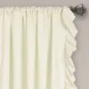 2pk 54"x63" Light Filtering Reyna Curtain Panels Ivory - Lush Décor