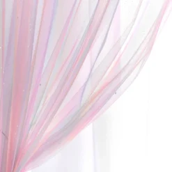 Kids' Rainbow Sheer Rod Pocket With Lining Single Window Curtain Panel Rainbow/White - Lush Décor -Beautiful House GUEST 78ed79f9 581e 459e 84fc 90965b51f733