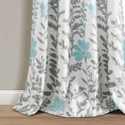 2pk 52"x84" Light Filtering Aprile Curtain Panels Blue - Lush Décor -Beautiful House GUEST 7a1c0b2e f49d 4367 b2d8 d5afd76a58f6
