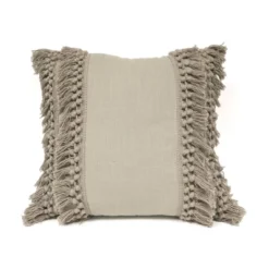 20"x20" Oversize Modern Tassel Square Throw Pillow - Lush Décor -Beautiful House GUEST 7ac37f3f 5515 4ec5 a4ca 3ccd4b4e9a87