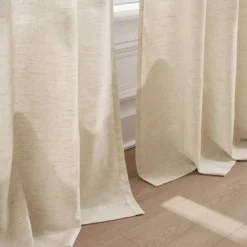 52"x84" Lush Decor Emily Leaves Embroidered Window Curtain Panels Neutral Pair -Beautiful House GUEST 7b5e432e e4fb 411f a1e3 5de4e62921ce