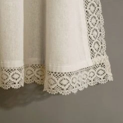 Lush Décor Rosalie Window Curtain Panels Ivory 54X45 Set -Beautiful House GUEST 7b99d931 8c2e 4d55 a708 5ea7f14783ed