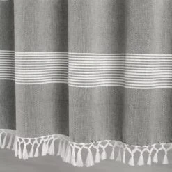 Set Of 2 Farmhouse Tucker Stripe Yarn Dyed Cotton Knotted Tassel Light Filtering Window Curtain Panels - Lush Décor 7 Set Of 2 Farmhouse Tucker Stripe Yarn Dyed Cotton Knotted Tassel Light Filtering Window Curtain Panels - Lush Décor -Beautiful House GUEST 7bbf2458 b853 42d0 87b7 2ef5c8c50fce