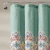 72"x72" Boho Chic Shower Curtain Seafoam - Lush Décor