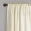 Set Of 2 Allison Ruffle Rod Pocket Light Filtering Window Curtain Panels - Lush Décor