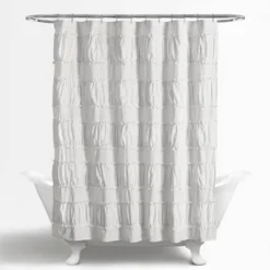 Nova Ruffle Shower Curtain - Lush Décor -Beautiful House GUEST 7cde3745 da52 4c1f bb4c a7d440301c28