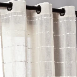 Set Of 2 Farmhouse Texture Grommet Sheer Window Curtain Panels - Lush Décor 9 Set Of 2 Farmhouse Texture Grommet Sheer Window Curtain Panels - Lush Décor -Beautiful House GUEST 7d07e837 073c 4584 8556 4099d983a722