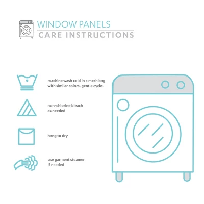 Lush Décor Cape Cod Stripe Yarn Dyed Cotton Blend Window Curtain Panels Gray 40X84 Set 5 Lush Décor Cape Cod Stripe Yarn Dyed Cotton Blend Window Curtain Panels Gray 40X84 Set - Image 5