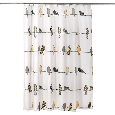 Rowley Birds Shower Curtain - Lush Décor 9 Rowley Birds Shower Curtain - Lush Décor - Image 9