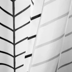 Lush Décor Calia Chevron Geo Window Curtain Panels Black 52X84 Set -Beautiful House GUEST 82a33ce4 3bbb 4313 a397 6522d475a542