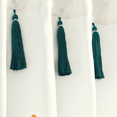 72"x72" Boho Medallion Shower Curtain Turquoise/Tangerine - Lush Decor 5 72"x72" Boho Medallion Shower Curtain Turquoise/Tangerine - Lush Decor - Image 5