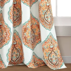 2pk 52"x84" Light Filtering Harley Curtain Panels Orange - Lush Décor -Beautiful House GUEST 83ad95e5 6f5f 4e9f 9ce9 42f8801dd761